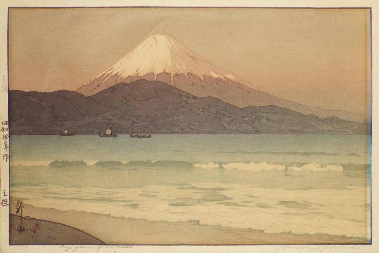 Ukiyo-e - Fuji Yama from Miho